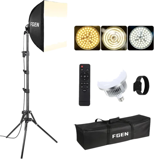 LED softbox with 150 cm stand