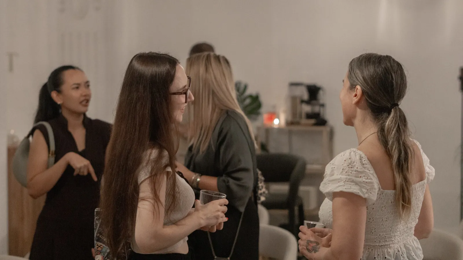 Guests talking at A Night for Entrepreneurs, Citalent Boutique
